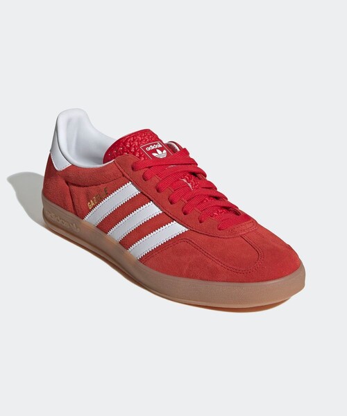 ADAM ET ROPE'(アダムエロペ)の「【adidas(アディダス)】GAZELLE INDOOR(スニーカー・レディース・レッド・23/24/25)」の6枚目の写真