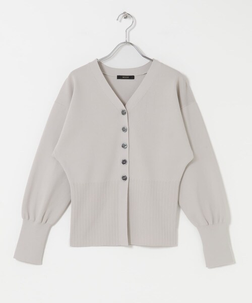 URBAN RESEARCH ROSSO（アーバンリサーチロッソ）の「Vネックリブフロント釦デザインニット（カーディガン/ボレロ・レディース・L/GREIGE/PINK・Free）」の10枚目の写真