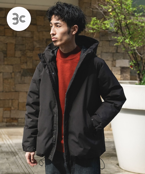 URBAN RESEARCH DOORS(アーバンリサーチドアーズ)の「ウールブレンドラミネートダウンパーカー(その他アウター・メンズ・BROWN/CHARCOAL/BLACK・M/L)」の3枚目の写真