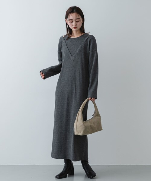 SENSE OF PLACE by URBAN RESEARCH（センスオブプレイスバイアーバンリサーチ）の「スタッズラウンドバッグ（ハンドバッグ・レディース・BLACK/GREIGE・One）」の16枚目の写真