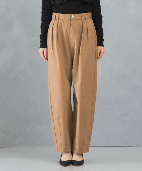 URBAN RESEARCH ROSSO（アーバンリサーチロッソ）の「タックカーブパンツ（その他パンツ・レディース・brown/camel・36/38）」の21枚目の写真