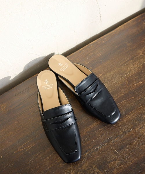 ROPE' PICNIC（ロペピクニック）の「ローファーミュール（ローファー・レディース・ブラック/グレー系/キャメル・L/M）」の2枚目の写真