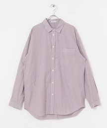 ATON GIZA STRIPE WASHED SHIRTS
