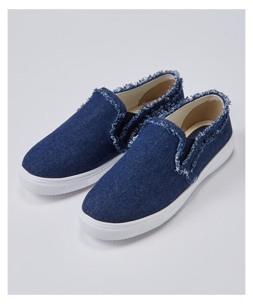 nissen（ニッセン）の「【ゆったり幅広】軽量スリッポンスニーカー（低反発中敷）（ワイズ４Ｅ）（スニーカー・メンズ・黒スウェット/グレースウェット/ネイビーデニム(スター柄)/ツイード/ピンクベージュ(刺しゅう)/レオパード(チュール)/ブラックレース/ホワイトレース/ベージュレース/ネイビーデニム(ペイズリー柄)/インディゴ/サックス/黒(タイダイ柄)/黒(コーデュロイ)/チャコールグレー(コーデュロイ)/ブラウン(チェック柄)/テラコッタ(チェック柄)/グリーン(型押し)/ブルーデニム(刺しゅう)/ラメシルバーパイソン(型押し)/グレーツイード/カーキ(コーデュロイ)/グレージュ(型押し)/パープル(ツイード調)・M=23.0~23.5cm/4E/L=24.0~24.5cm/4E/LL=25.0~25.5cm/4E/3L=26.0~26.5cm/4E）」の20枚目の写真