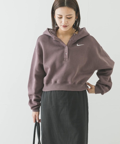 URBAN RESEARCH（アーバンリサーチ）の「NIKE　PHNX FLC OS CRP HNL（パーカー・レディース・663 PINK/010 BLACK/043 P PT/133 SAIL/502 TATTOO・M）」の4枚目の写真