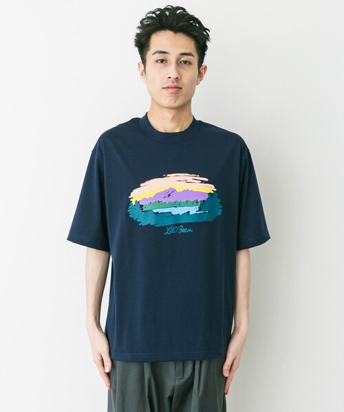 URBAN RESEARCH DOORS（アーバンリサーチドアーズ）の「L.L.Bean　Canton Mt Lake Graphic T-shirts（Tシャツ/カットソー・メンズ・Off white/Sand/Navy/Pink・M/L/XL）」の14枚目の写真