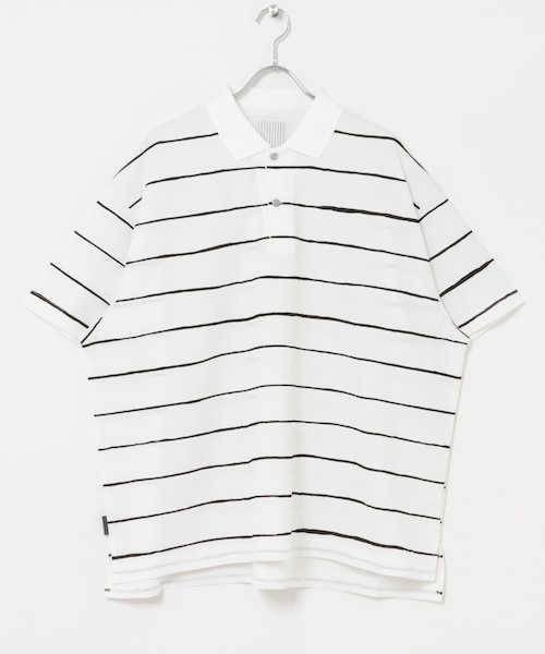 URBAN RESEARCH(アーバンリサーチ)の「SFC SIDE STRIPE BIG POLO(ポロシャツ・メンズ・NAVY/WHITE/BLACK・M/L/XL/XXL)」の1枚目の写真
