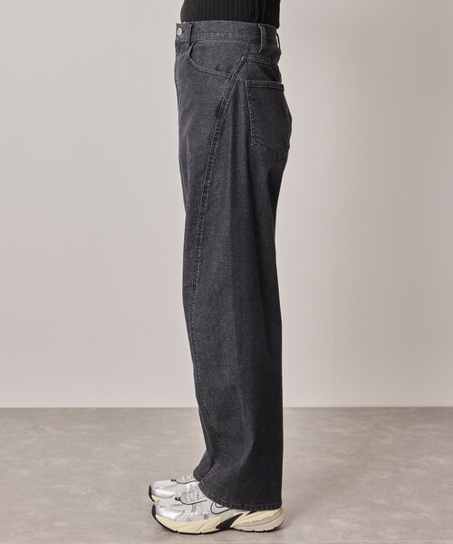 NERGY（ナージー）の「【シアバター配合】カーブワイドパンツ（デニムパンツ・レディース・ブラック・M/S）」の13枚目の写真