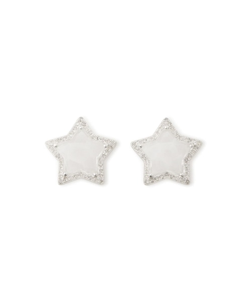 ADAM ET ROPE'（アダムエロペ）の「【J'aDoRe・店舗限定】【MALUS /マリュス】Crystal star earrings（ピアス（両耳用）・レディース・シルバー・10/11/12/F）」の12枚目の写真