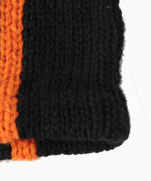ADAM ET ROPE'（アダムエロペ）の「【RICE NINE TEN/ライス ナイン テン】HAND KNITTED CAP（ニットキャップ/ビーニー・メンズ・ブラック/ブルー系/レッド・F）」の10枚目の写真