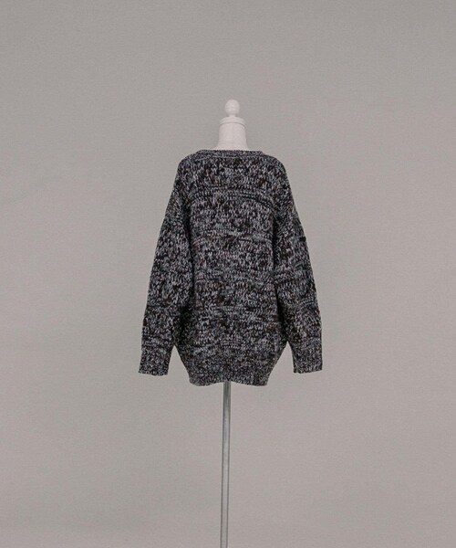 LAATO（ラート）の「MIX YARN CREW NECK KNIT（ニット/セーター・レディース・スターリースカイ/クラウディスカイ/フローズンスカイ・FREE）」の7枚目の写真