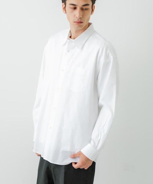 URBAN RESEARCH（アーバンリサーチ）の「『一部WEB限定カラー』THOMAS MASON OVER SHIRTS（シャツ/ブラウス・メンズ・WHITE/ROYAL/BROWN/BLACK/BLUE ST/S.GREEN・S/M/L/XL）」の9枚目の写真