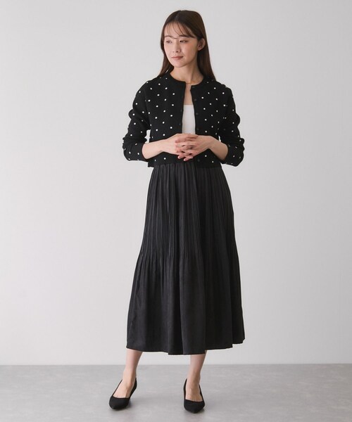 Jayro(ジャイロ)の「ドット柄カーディガン(カーディガン/ボレロ・レディース・ブラック系/グレー/ホワイト系・M)」の11枚目の写真