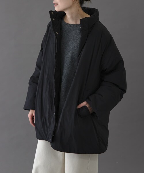 URBAN RESEARCH DOORS(アーバンリサーチドアーズ)の「FORK&SPOON SORONAスタンドカラーブルゾン(ブルゾン・レディース・BLACK/WINE/SAND・1)」の5枚目の写真