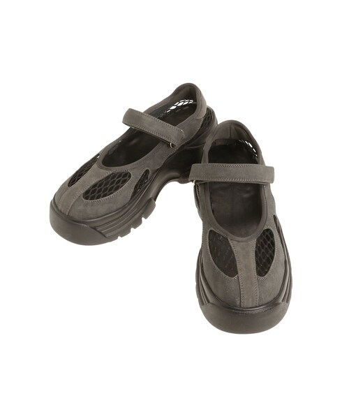 EMODA（エモダ）の「メッシュコンビバルキーシューズ（その他シューズ・レディース・グレー/ブラック・S/M/L）」の5枚目の写真