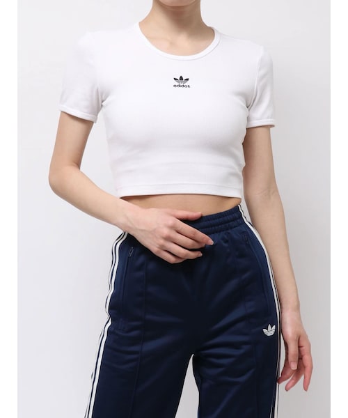 Ungrid（アングリッド）の「【Ca】adidas ESSENTIALS RIB TE（Tシャツ/カットソー・レディース・オフホワイト/ブラック・F）」の18枚目の写真