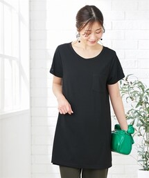nissen | 【産前・産後　授乳服】授乳口がわかりにくい　Ａラインポケット付マタニティ半袖Ｔシャツ(マタニティウェア/グッズ)