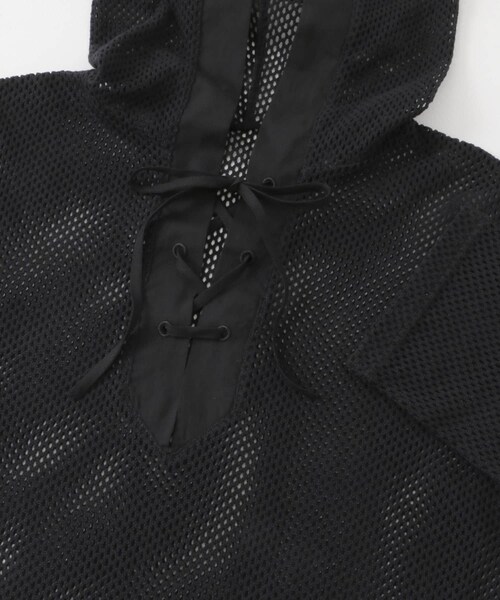SENSE OF PLACE by URBAN RESEARCH(センスオブプレイスバイアーバンリサーチ)の「フーデットメッシュトップ(その他トップス・レディース・BLACK/IVORY/BROWN・one)」の22枚目の写真