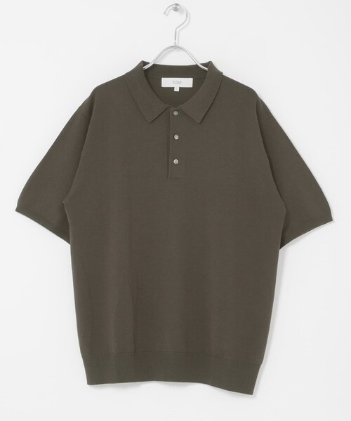 URBAN RESEARCH ROSSO（アーバンリサーチロッソ）の「『WEB限定』シルク混サマーニットポロシャツ（ポロシャツ・メンズ・GREIGE/BLUE GRAY/BROWN・M/L）」の22枚目の写真