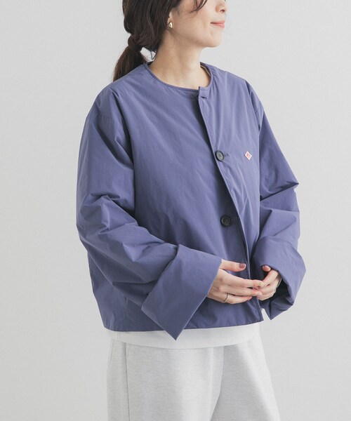 URBAN RESEARCH DOORS(アーバンリサーチドアーズ)の「DANTON COLLARLESS JACKET(その他アウター・レディース・DK.BLUE/IVORY/NAVY・36)」の11枚目の写真