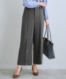 nissen | 【レディーススーツ】セットアップ対応セミワイドパンツ（上下別売・カノコジャージーシリーズ）(フォーマルスーツ/小物)