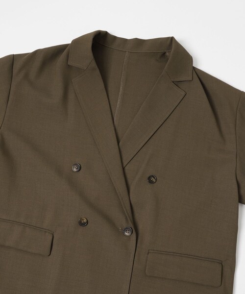 ITEMS URBANRESEARCH（アイテムズ アーバンリサーチ）の「リネンライクジャケット（テーラードジャケット・レディース・BRN/L.BEG/BLK・Free）」の16枚目の写真