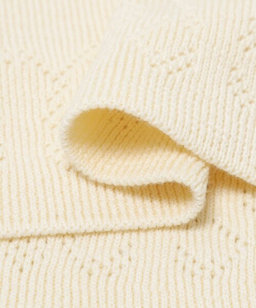 URBAN RESEARCH（アーバンリサーチ）の「crinkle crinkle crinkle　GEOMETRIC JACQUARD KNIT（ニット/セーター・レディース・IVORY/BLACK・Free）」の6枚目の写真