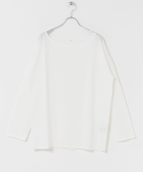 ITEMS URBANRESEARCH(アイテムズ アーバンリサーチ)の「シルケットロングスリーブTシャツ(Tシャツ/カットソー・レディース・WHT/BORDER/BLK・FREE)」の11枚目の写真