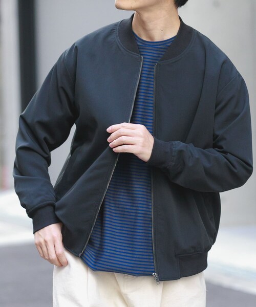 ITEMS URBANRESEARCH(アイテムズ アーバンリサーチ)の「TRストレッチ ジップアップブルゾン(ブルゾン・メンズ・BLK/GRY/BEG・M/L)」の8枚目の写真