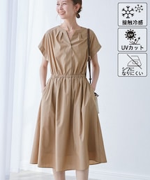 ROPE' PICNIC（ロペピクニック）の「【WEB限定】【UVカット・接触冷感・イージーケア】スキッパーシャツワンピース（シャツワンピース）」