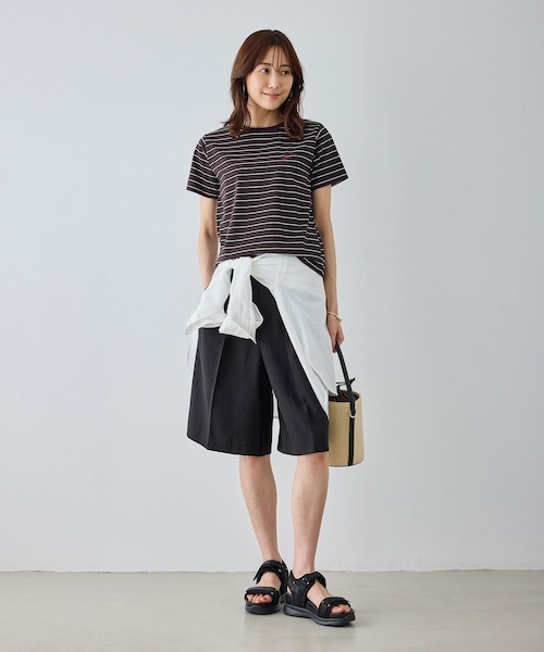 ROPE' PICNIC(ロペピクニック)の「【BEVERLYHILLS POLO CLUB・一部店舗限定】アイコン刺繍コンパクトTシャツ(Tシャツ/カットソー・レディース・チャコール/キナリ/ネイビー/オフホワイト・F/M)」の16枚目の写真
