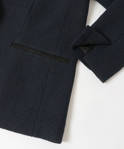URBAN RESEARCH DOORS(アーバンリサーチドアーズ)の「ツィードVネックロングジャケット(その他アウター・レディース・OFF×BLK/NAVY・Free)」の22枚目の写真