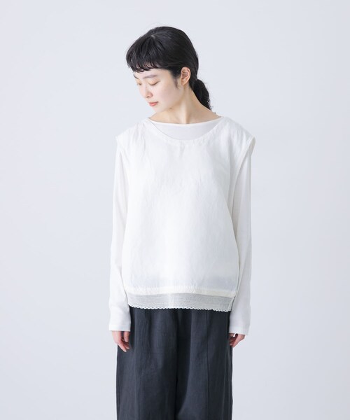 かぐれ（カグレ）の「Vlas Blomme　Swallowジレ（ベスト・レディース・Off White・FREE）」の12枚目の写真