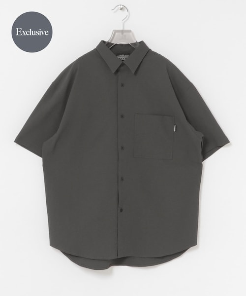 URBAN RESEARCH（アーバンリサーチ）の「『吸水速乾/UVカット』『別注』THOUSAND MILE×URBAN RESEARCH　WASHER CODE SHIRTS（シャツ/ブラウス・メンズ・BLACK/CHARCOAL/NAVY ST・S/M/L）」の2枚目の写真