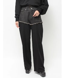 ドッキングスウェットデニムパンツ【セットアップ着用可能】