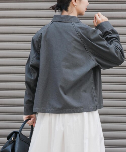 URBAN RESEARCH DOORS（アーバンリサーチドアーズ）の「FORK&SPOON　ミリタリージャケット（ミリタリージャケット・レディース・CHARCOAL/KHAKI・1）」の8枚目の写真
