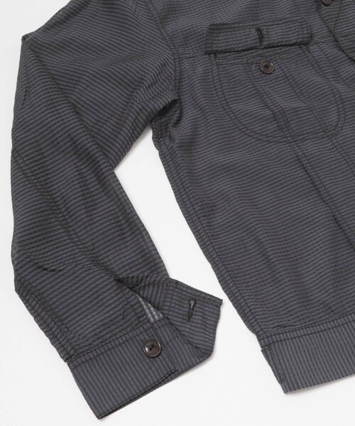 URBAN RESEARCH（アーバンリサーチ）の「SEVEN BY SEVEN　SHEER COWBOY JACKET（テーラードジャケット・メンズ・010 BLACK/120 NAVY・M/L）」の5枚目の写真