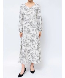 MERCURYDUO | フラワーフロントギャザーマーメイドワンピース(ワンピース)