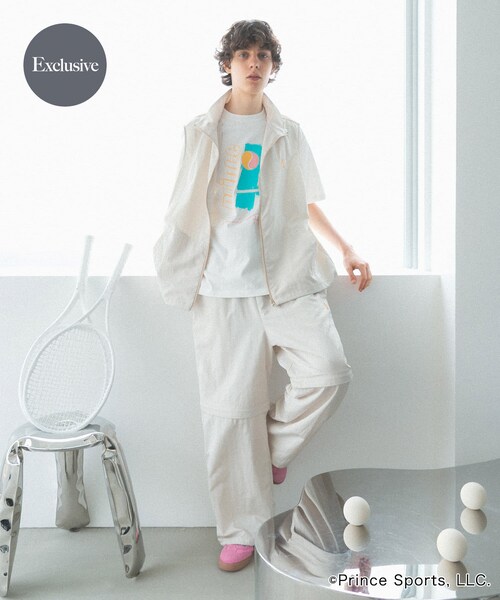 SENSE OF PLACE by URBAN RESEARCH(センスオブプレイスバイアーバンリサーチ)の「『別注』prince 2WAYトラックパンツ(その他パンツ・メンズ・GRG×BEG/BLK×CHA・M/L)」の3枚目の写真