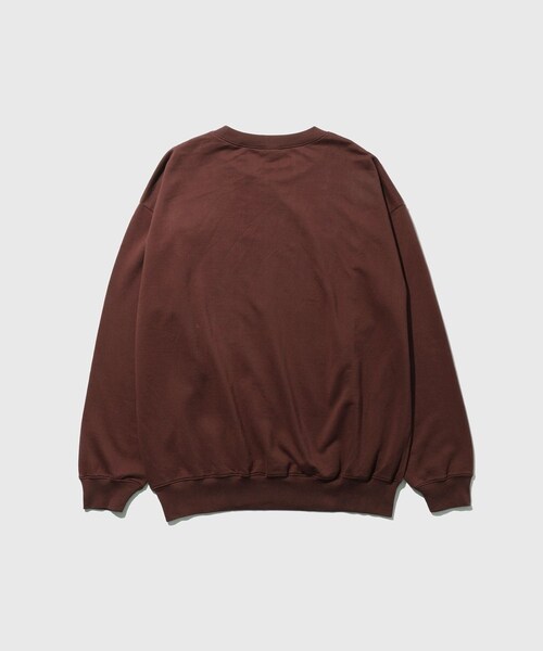 ADAM ET ROPE'(アダムエロペ)の「【AURALEE/オーラリー】SUPER HIGH GAUG SWEAT P/O(スウェット・メンズ・ダークブラウン/ワイン・3/4/5)」の8枚目の写真