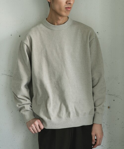 URBAN RESEARCH DOORS（アーバンリサーチドアーズ）の「モールニットプルオーバー（ニット/セーター・メンズ・GREIGE/SAGE/CHARCOAL・M/L）」の21枚目の写真