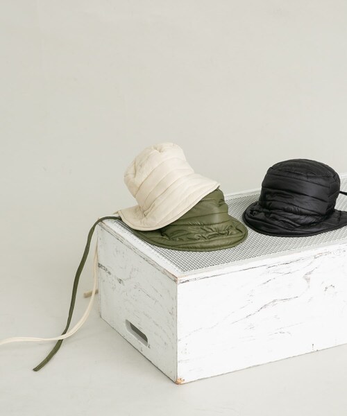 KBF（ケイビーエフ）の「バックドロストバケットHAT（ハット・レディース・IVORY/KHAKI/BLACK・one）」の11枚目の写真