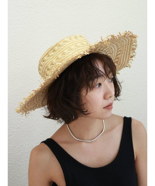 Ungrid（アングリッド）の「デザインフリンジHAT（ハット・レディース・ミックス/ベージュ・F）」の2枚目の写真