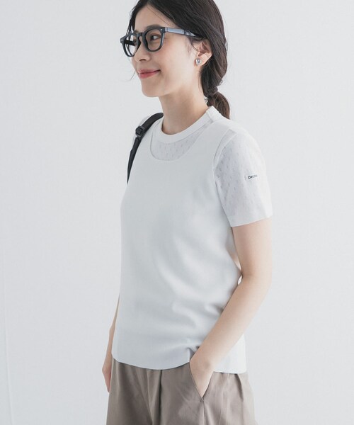 URBAN RESEARCH DOORS(アーバンリサーチドアーズ)の「2WAYニットタンク(タンクトップ・レディース・OFF/BROWN/NAVY・Free)」の9枚目の写真