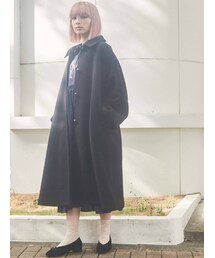 merry jenny | ギャザースリーブAラインコート(ステンカラーコート)