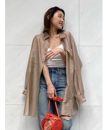 Ungrid | シアーミドル丈シャツ(シャツ/ブラウス)