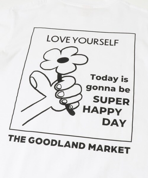 THE GOODLAND MARKET（ザグッドランドマーケット）の「ザ グッドランド マーケット　THE GOODLAND TEE-flower（Tシャツ/カットソー・メンズ・WHITE/BLUE/GREEN/PINK・S/M/L）」の14枚目の写真