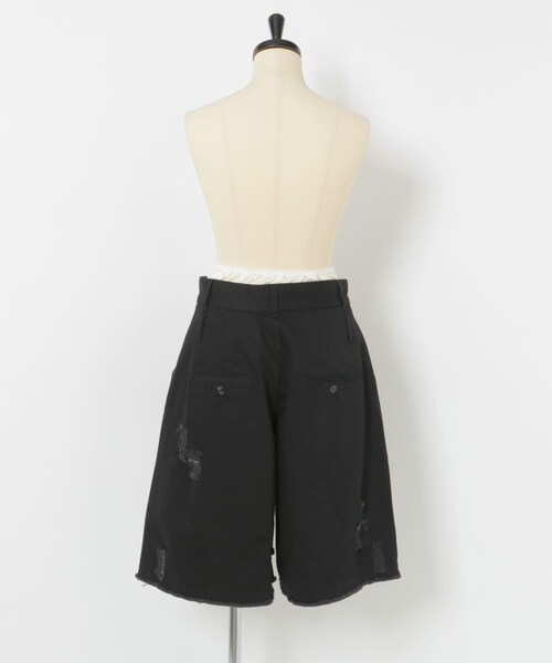 neith.tokyo Twill Lingerie Half Pants