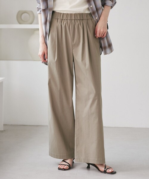 ROPE' PICNIC(ロペピクニック)の「キレイ目イージーワイドパンツ/UVカット(その他パンツ・レディース・ブラック/チャコール/ダークブラウン/ベージュ系・L/M/S)」の11枚目の写真