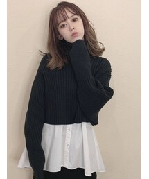 dazzlin | リブチェンジタートルニットトップス(ニット/セーター)